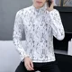 thumbnail image 4 of Camiseta para hombre de calidad con cuello en V, ropa para hombre, jersey con cuello, sudaderas coreanas, lujo, divertidas, tallas grandes, oferta, Japón, Top, 4 of 5