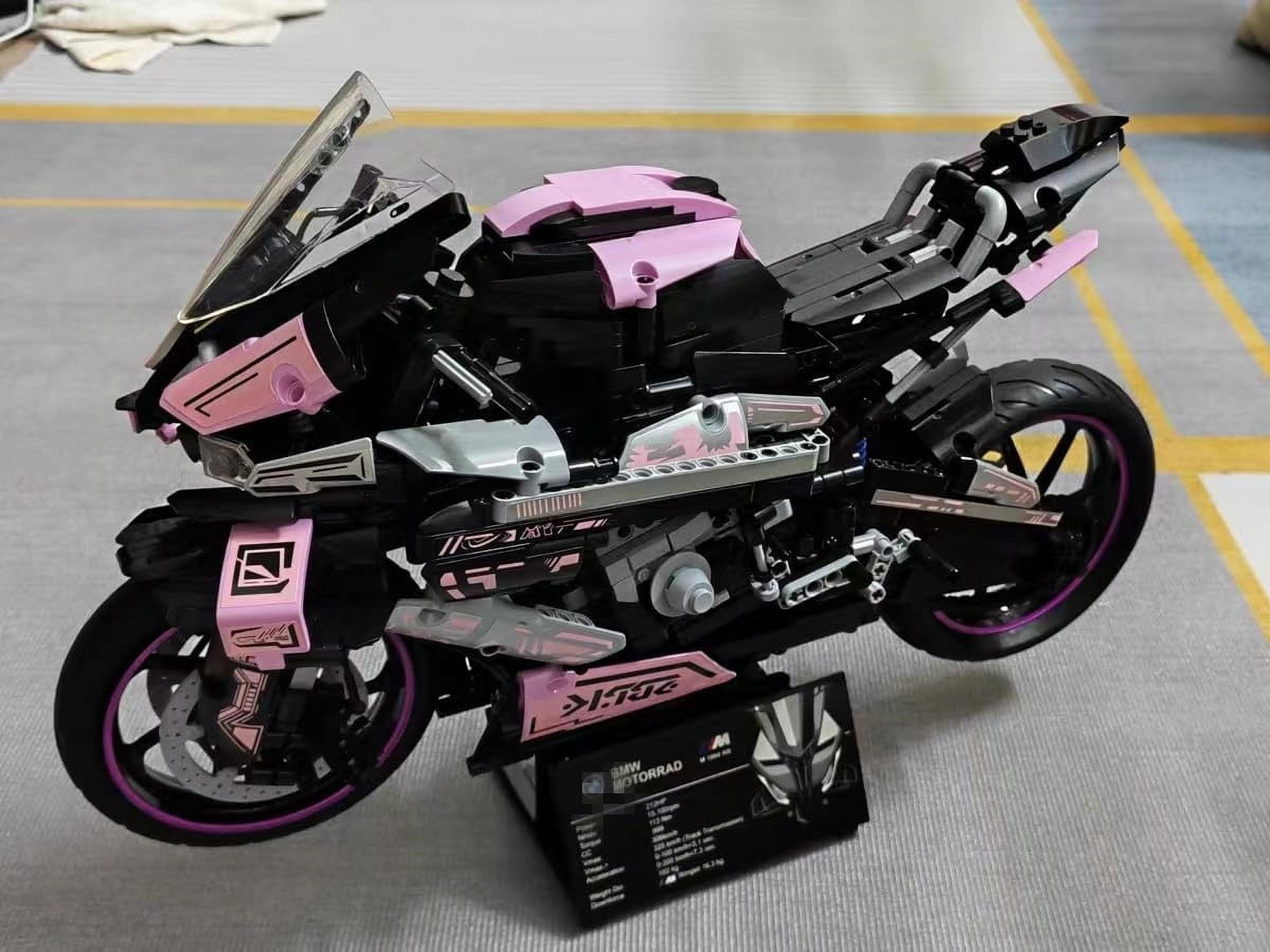 PISONIC Motorcycle Toy Building Blocks Kit, Motorbike Toy Collection Brick Kit, Racing Vehice Model Gifts for Motorcycle Fans(1985 PCS)