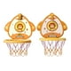 thumbnail image 4 of Juego de aro de baloncesto para niños, altura ajustable, pequeño soporte de pared para interior, kit de aro de baloncesto, portería de baloncesto de juguete con inflador de balón, color naranja, 4 of 12
