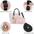 thumbnail image 4 of Women Fashion Handbags Wallet PU Leather Shoulder Tote Bag Top Handle Satchel Purse Set 2pcs with Wallet, 4 of 6
