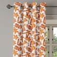 thumbnail image 2 of Ambesonne Christmas Grommet Curtain, Gingerbread Cookie, 50" x 72", Pale Brown and White, 2 of 6