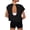 Black, variant on Womens Short Sleeve Backless Tops Round Neck Open Back Design Casual Summer Blouse for Outdoor Outing and Sexy Casual Date Night Party