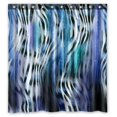 thumbnail image 1 of Cortina de Ducha ABPHQTO poliéster impermeable Cebra Leopardo 160x180 cm, 1 of 1