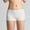 White, variant on Jalioing Women's Boyshorts Soft Stretchy Full Coverage Boy Shorts Underwear Breathable Mid Waist Panties for Women