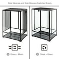 thumbnail image 2 of 24" x 18" x 36" Reptile Tall Glass Terrarium Rainforest Habitat, 2 of 8