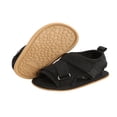 thumbnail image 3 of Baby Sandals Summer Baby Girls Solid Color Soft Sole Shoes, 3 of 5