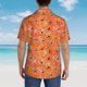 thumbnail image 4 of Balery Spider Camisas hawaianas de manga corta para hombre, camisas playeras de corte holgado, camisas de vacaciones con botones,XX-Large, 4 of 7
