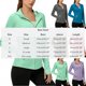 thumbnail image 3 of Craaazy Women's Slim Fit Full Zip Hoodie, Solid Color Long Sleeve Quick Dry Top, Sun Protection Hooded Jacket with Pockets for Daily Wear Gifts, 3 of 6