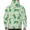thumbnail image 7 of Naloa Cute Dinosaurs in Space Men's Casual Hooded Collar Drawstring Hoodies Pullover Sweatshirts Casual Long Sleeve Shirts-4X-Large, 7 of 7