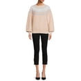thumbnail image 2 of Martha Stewart Everyday Women's Pull On Crop Pants with Faux Pearl Hem, 2 of 5