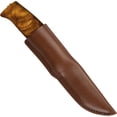 thumbnail image 2 of HELLE Knives - Fjellkniven - H3LS - Men's Outdoor Knife for Hunting and Camping, Fixed Blade with Curly Birch Wood Handle, Triple Laminated Stainless Steel - Scandi Grind - Leather Sheath, 2 of 2