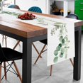 thumbnail image 3 of Greenery Table Runner,Thanksgiving Table Decor Christmas Decoration Fall Table Runner for Farmhouse Decorations, Kitchen Dinning Outdoor Table Decor 13 x 70 Inch, 3 of 6