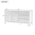 thumbnail image 7 of Semiocthome Sideboard with Doors and 3 Drawers, Buffet Cabinet with Storage, Kitchen, Blue, 7 of 7
