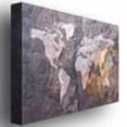 thumbnail image 2 of Trademark Art "World Map - Rock" Canvas Wall Art by Michael Tompsett, 2 of 3