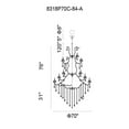 thumbnail image 3 of CWI Lighting Maria Theresa 84 Light Up Traditional Metal Chandelier in Chrome, 3 of 3