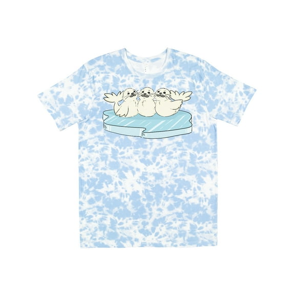 Inktastic 3 Cute White Harp Seals on Ice T-Shirt