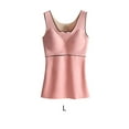 thumbnail image 4 of Minnieouse Ropa interior térmica de invierno para mujer, Top de alta elasticidad para mantener el calor, chaleco básico adelgazante informal, accesorio de Camisetas sin mangas Rosa L Minnieouse  AP013374-09, 4 of 6