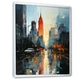 thumbnail image 2 of Designart "Modern City Skyline IV" Sky Floater Framed Wall Decor, 2 of 5