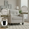 thumbnail image 4 of Aukfa 3 Piece Sectional Sofa Set for Living Room, Upholstered Modular Couch with 3-Seat Sofa, Loveseat & Accent Chair, Comfortable Furniture Set for Home/Apartment, Beige, 4 of 8