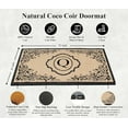 thumbnail image 5 of A1HC Natural Coir Monogrammed Floral Door Mat, 36"x72", Durable Anti-Shed Outdoor Door Mat, Heavy-Duty, Low-Profile, Easy to Clean, 5 of 7