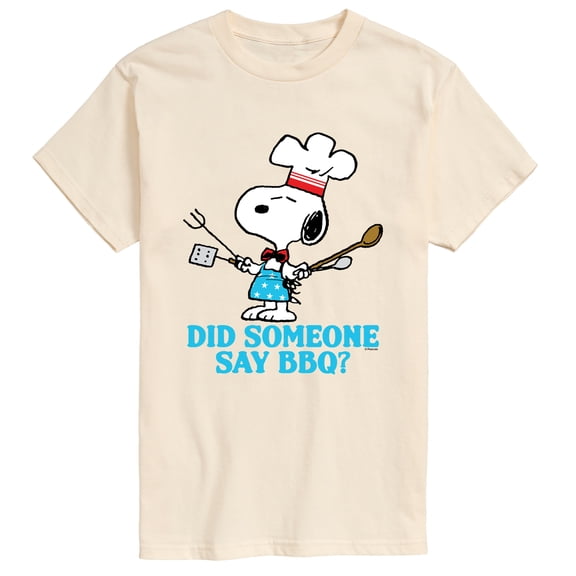Peanuts - Snoopy Did Someone Say BBQ? - Men's Short Sleeve Graphic T-Shirt