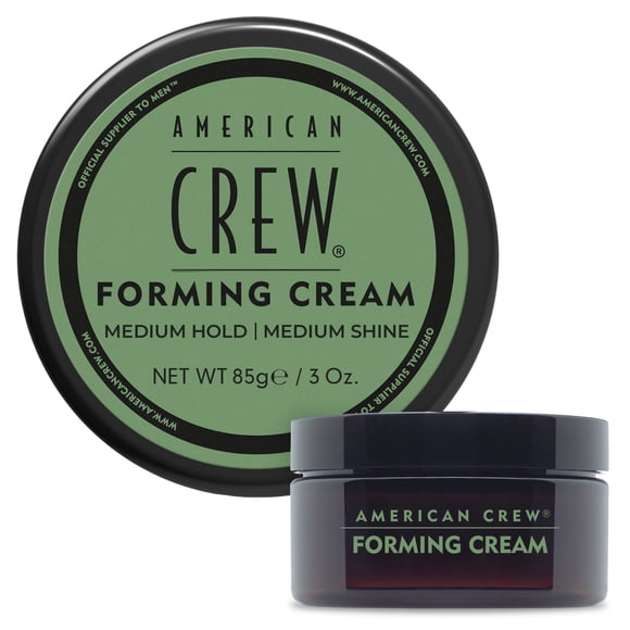 Men's Hair Forming Cream by American Crew, Like Hair Gel with Medium Hold & Medium Shine, 3 Oz (Pack of 1)