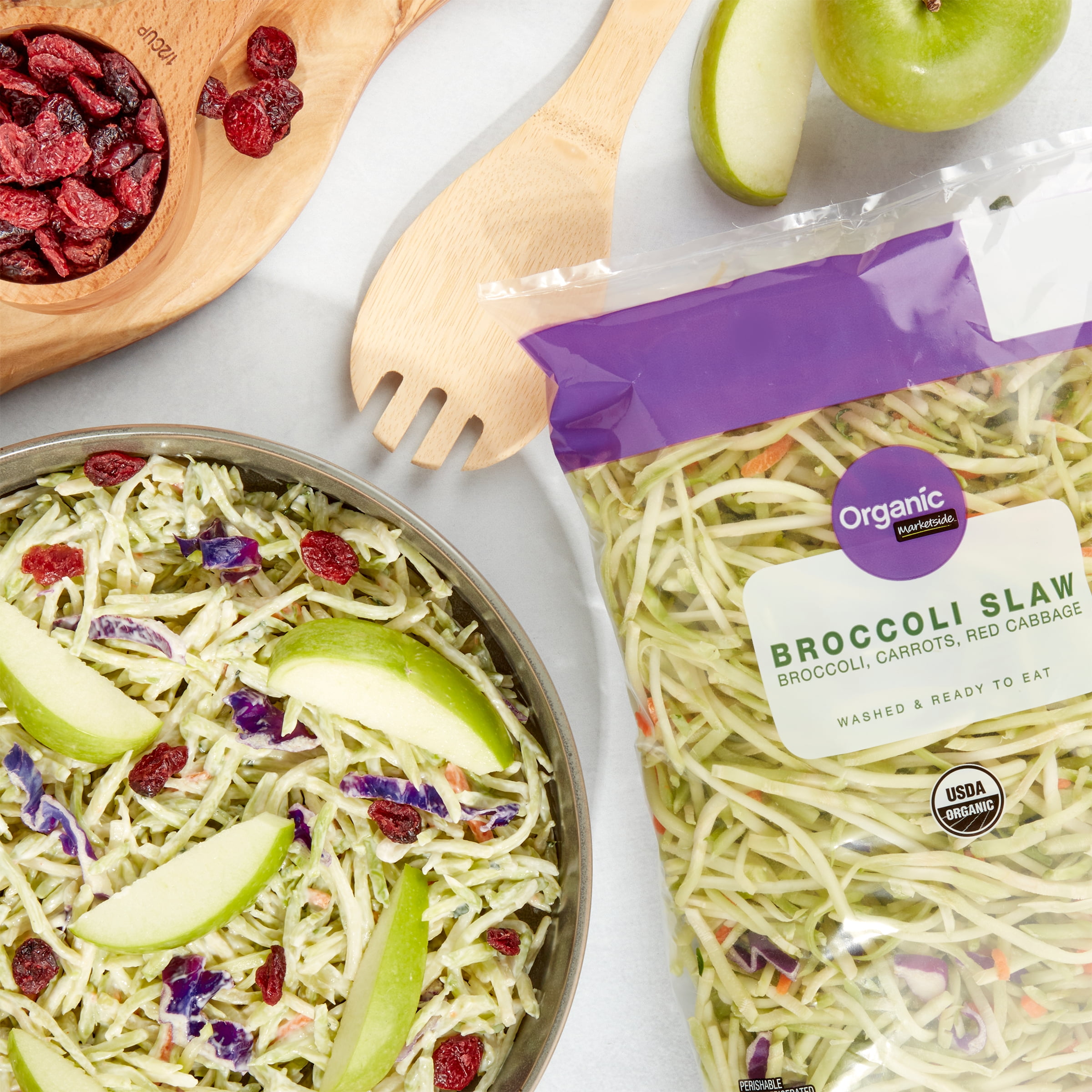 Marketside Organic Fresh Broccoli Slaw, 16 oz