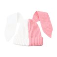 thumbnail image 2 of Hadanceo Bunny Beanie Hat Super Soft Wear Resistant High Elastic Windproof Cold Prevention Outdoor Ski Women Cute Rabbit Hat, 2 of 8