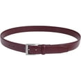 thumbnail image 3 of Gelante Genuine Leather Dress Belts for Men. Single Prong Buckle belt for Suits, Jeans Uniform. Wine-S (30-32), 3 of 4