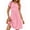 A-Pink Dot, variant on UVN Summer Wrap Dress for Women V Neck Short Sleeve Dress Ladies Boho Floral Dress with Belt