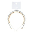 thumbnail image 2 of Time and Tru Women's Embellished Headband Set, 2-Pack, Clear, 2 of 3