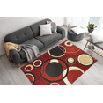 thumbnail image 4 of Chester Abstract Red & Black Area Rug  5'3" x 7'3"  (5' x 7'), 4 of 11