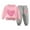 Pink, variant on ZACPNCV Toddler Boys Girls Sweatsuit Heart Print Solid Color Long Sleeve Sweatshirt and Sweatpants Spring Outfit Valentine's Day Gift Blue 10-11 Years