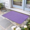 thumbnail image 2 of Lavender Burlap Texture Doormat Outdoor Entrance 16"x24", Farmhouse Vintage Lavender Absorb Moisture Dirt Door Mats, Non-Slip Rubber Backing Floor Mats Indoor, Low-Profile Front Door Rugs, 2 of 9
