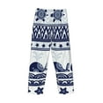 thumbnail image 5 of Sigee Sea Underwater Animals1 Print Men's Pajama Pants - Soft Lounge Sleep Bottoms with Elastic Waistband and Pockets-, 5 of 9