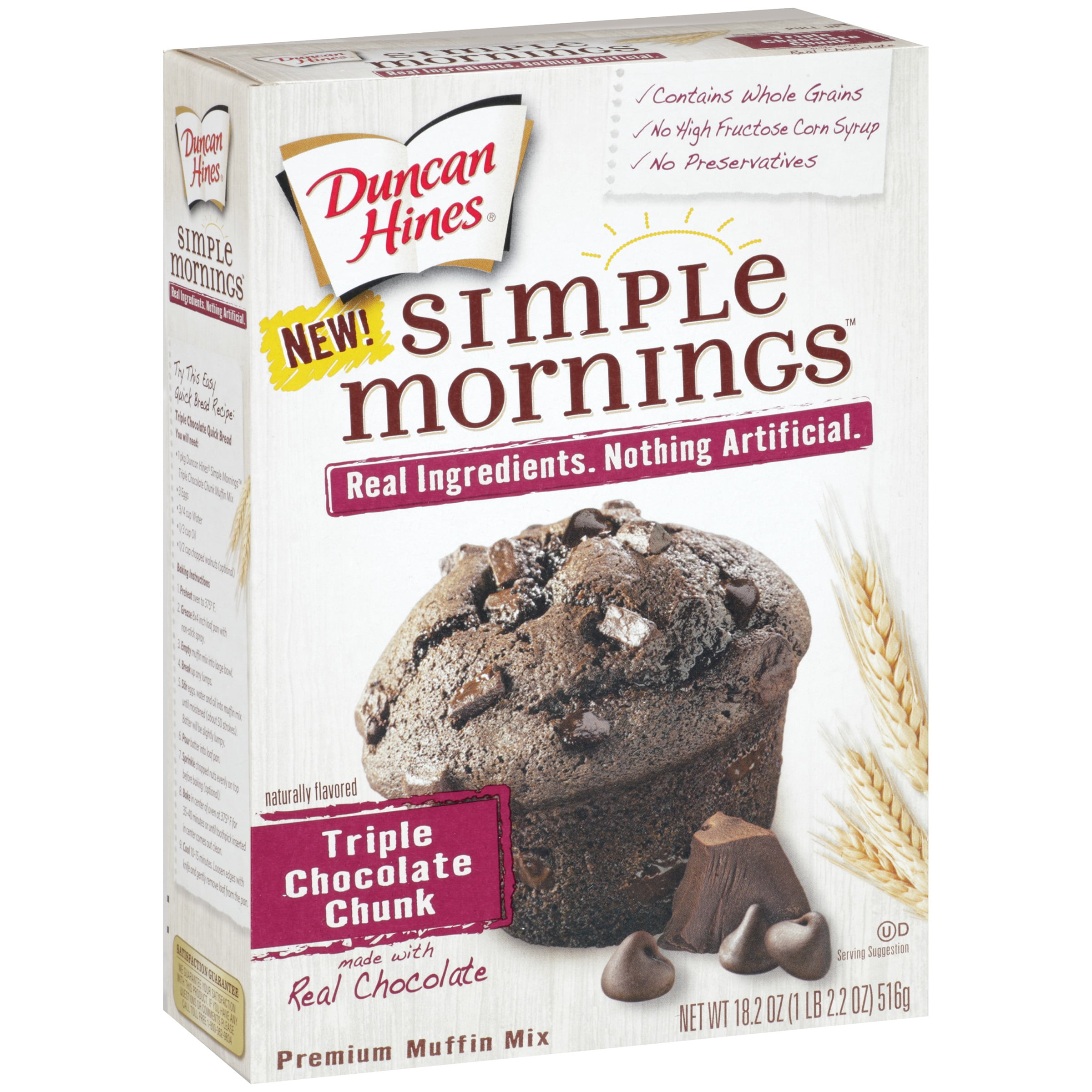 Duncan Hines Triple Chocolate Chunk Premium Muffin Mix, 20.1 oz by Pinnacle Foods Group LLC