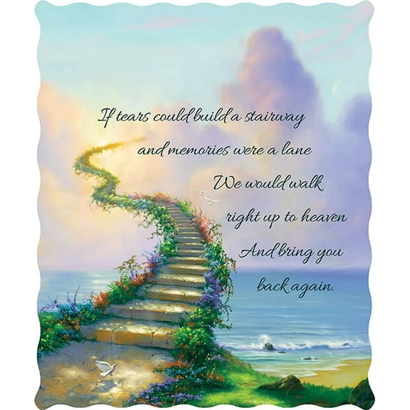 Stairway To Heaven Inspirational Quilted Throw Blanket 50"x60"