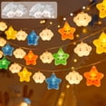 thumbnail image 1 of Cagogo 2Pcs St. Patrick's Day Easter Spring LED Nebula String Lights, 10 LED Star Cloud Fairy Lights, Colorful Room Decor,Children'sBedroom Decor, Camping Tent Lights, Party Festival Decoration,, 1 of 8