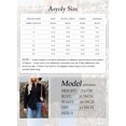 thumbnail image 4 of Asyoly Womens Corduroy Button Down Shirts Jacket Boyfriend Long Sleeve Solid Color Shacket Jacket Oversized Coats Casual Loose Tops with Pocket, 4 of 9