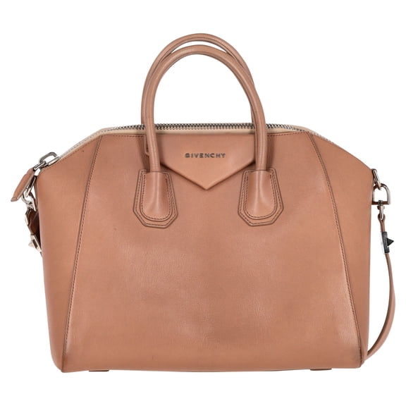 Pre-Owned Givenchy Antigona Bag in Beige Leather