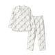 thumbnail image 1 of Balery Leopard Print Pijama para Hombre de Dos Piezas con Manga Larga, Conjunto de Dormir y Descanso Suave con Bolsillos-Medium, 1 of 7