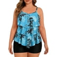 thumbnail image 2 of Plus Tamaño Traje de Baño Tops para las Mujeres Estampado Cintura Alta Pantalones de Baño Dos Piezas Conjunto de Traje de Baño, Más Tamaño Conjuntos de Bikini para las Mujeres, 2 of 8