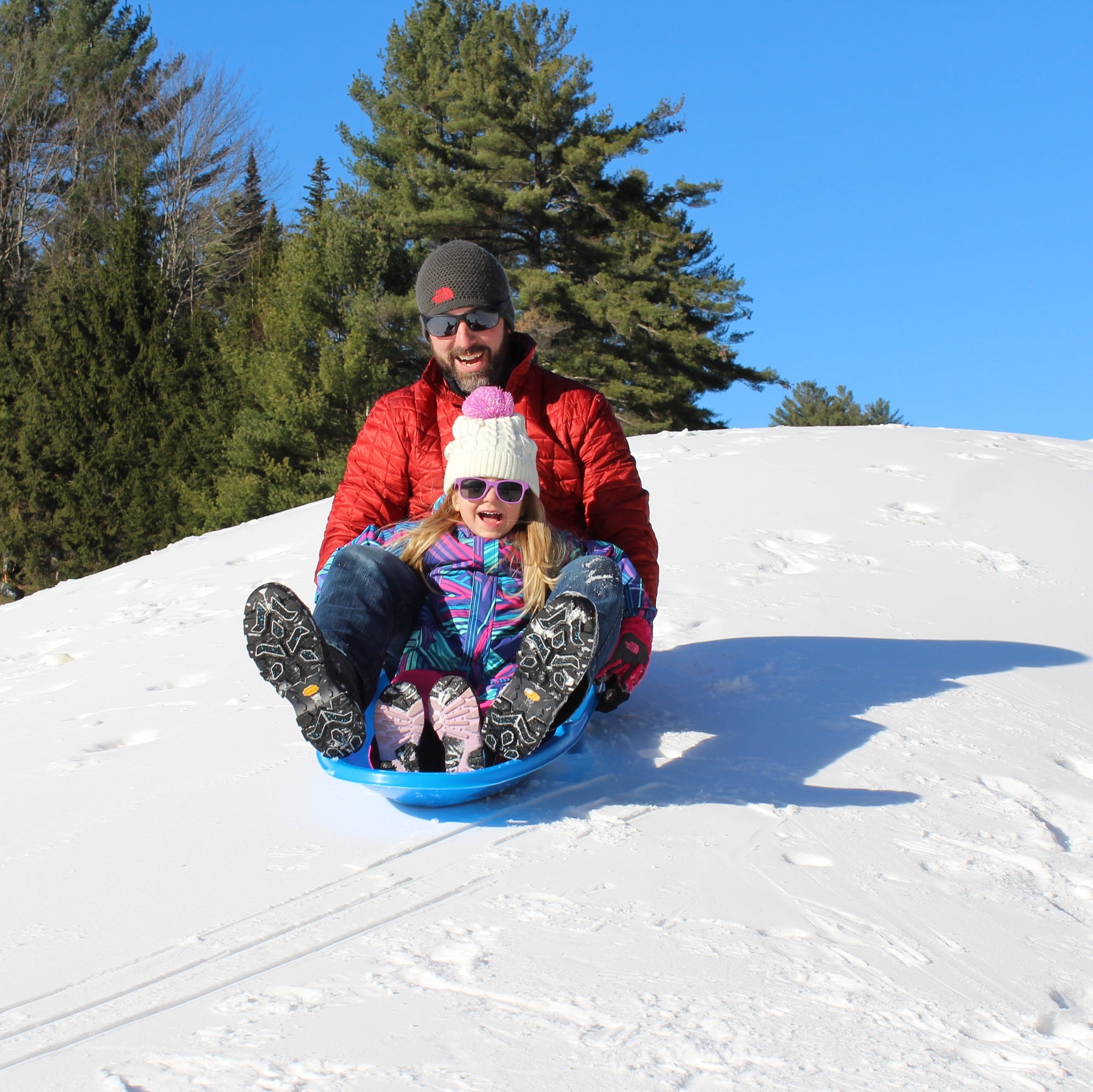 Flexible Flyer 3-Pack Snow Sleds - Blue, Green, Orange