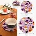 thumbnail image 3 of GZHJMY 2PCS Cute Gnomes in Halloween Costume Trivets Pot Holders Set and Placemats Set, Hot Pads, Table Mats for Cooking and Baking, Cotton Braided Hot Pads, 7.09"+9.45", 3 of 7