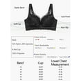 thumbnail image 6 of Juniors Comfortable Soft Push Up Lingerie Embroidery Lace Bralette, 6 of 6
