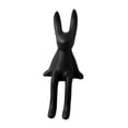 thumbnail image 2 of Figura de conejo sentado, ligera, resistente y creativa, ideal para dormitorio, hotel y oficina. negro M, 2 of 5