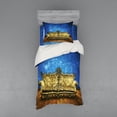thumbnail image 2 of Ambesonne Victorian Bedding Set 4 Pcs, Antique Sofa in Room, Queen, Brown Yellow Royal Blue, 2 of 3