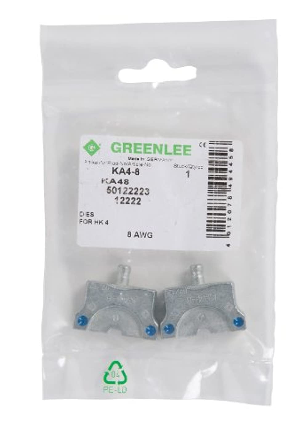 Greenlee KA4-8 CRIMPING TOOL DIE SET