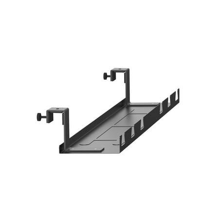 Monoprice Cable Tray Organizer Black Under Desk Cord