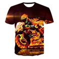 thumbnail image 1 of 3D Motorcycle Racing Men And Women Trendy Fashion Short Sleeve T-Shirt--QIUPING, 1 of 4